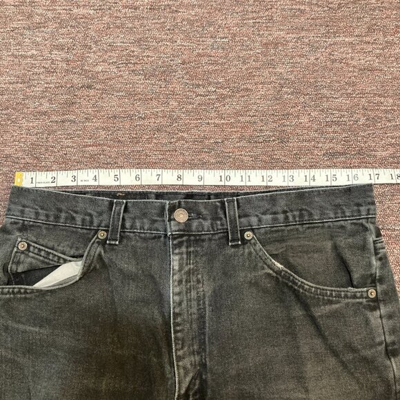 Vintage Levi’s 619 Black Jeans Mens Size 34x30 Orange Tab Faded Made In Canada - Picture 10 of 12